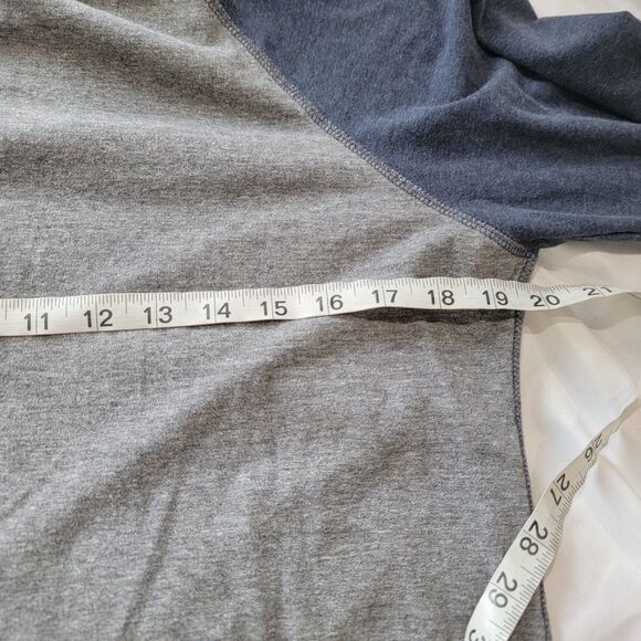 Lucky Brand Mens Saturday Stretch Shirt Size Small Raglan Vneck Long Sleeve Gray - Picture 6 of 6